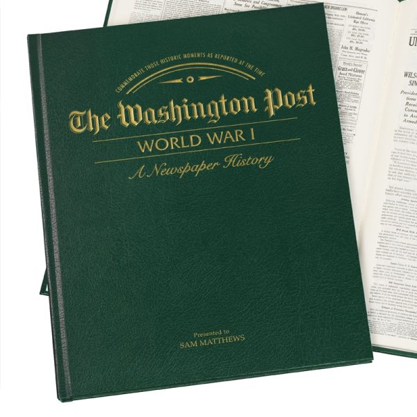 Personalized World War One Newspaper Book