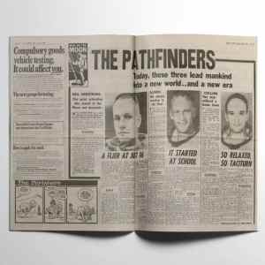 moon landings newspaper