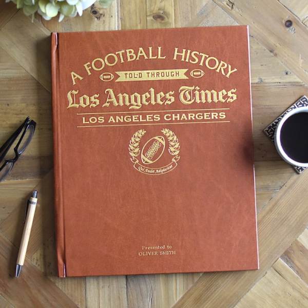 los angeles chargers newspaper book