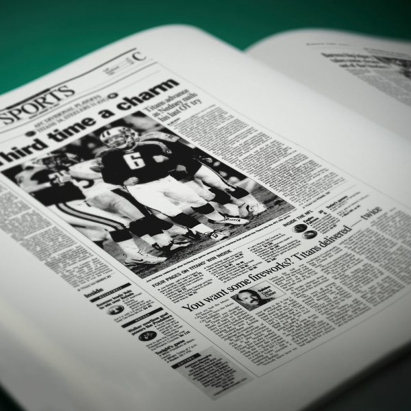 Tennessee titans gannet football history told through newspaper coverage