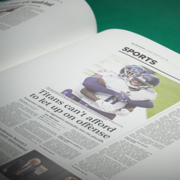 Tennessee titans gannet football history told through newspaper coverage