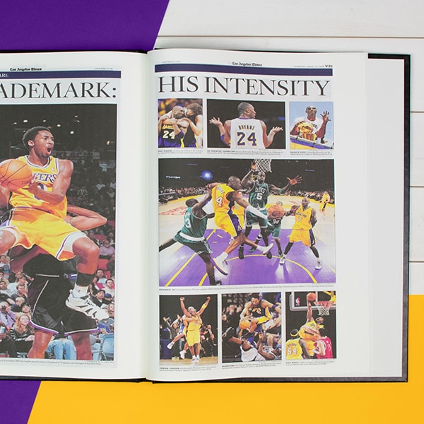 Kobe Bryant Newspaper Tribute Book