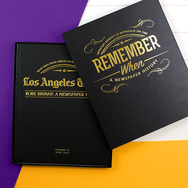 Kobe Bryant Newspaper Tribute Book