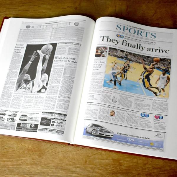 LA Lakers Newspaper Book