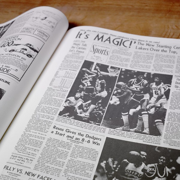 LA Lakers Newspaper Book