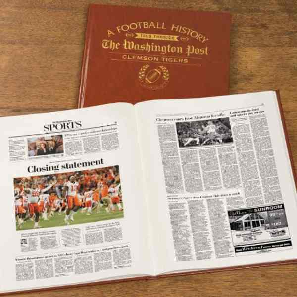 Clemson Tigers Newspaper Book