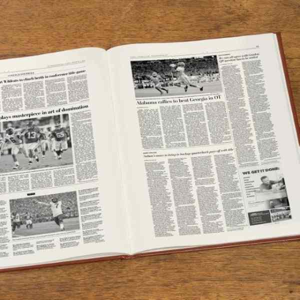 Alabama Crimson Tide Newspaper Book