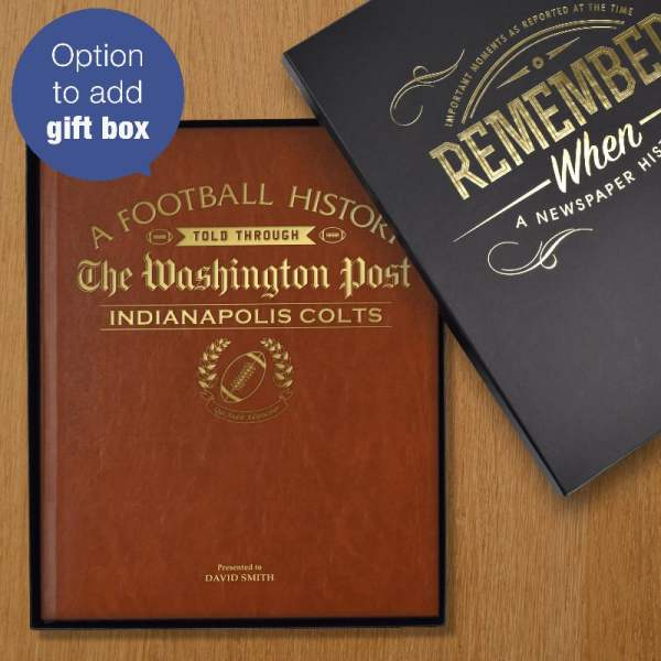 Indianapolis colts newspaper book