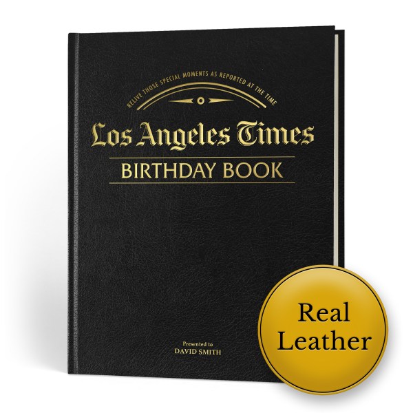 la times birthday leather