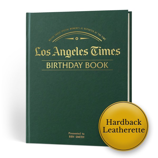 la times birthday leatherette