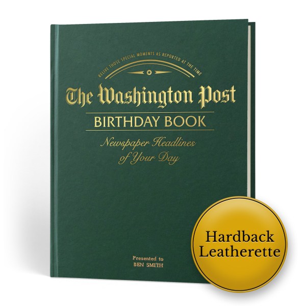 washington post birthday leatherette