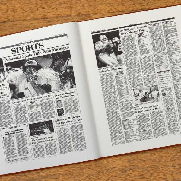 Tennessee Vols Football Newspaper Book