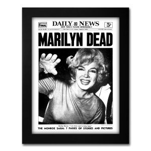 marilyn dead historical newspaper front page reprint