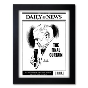 Frank Sinatra the final curtain historical newspaper front page reprint