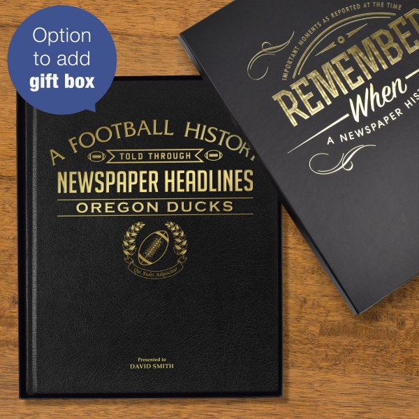 oregon ducks leather football history told through newspaper coverage