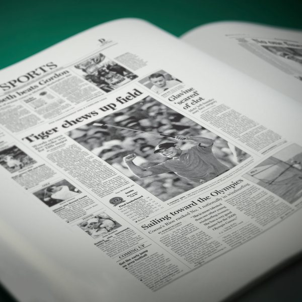 tiger woods golf history told through newspaper coverage